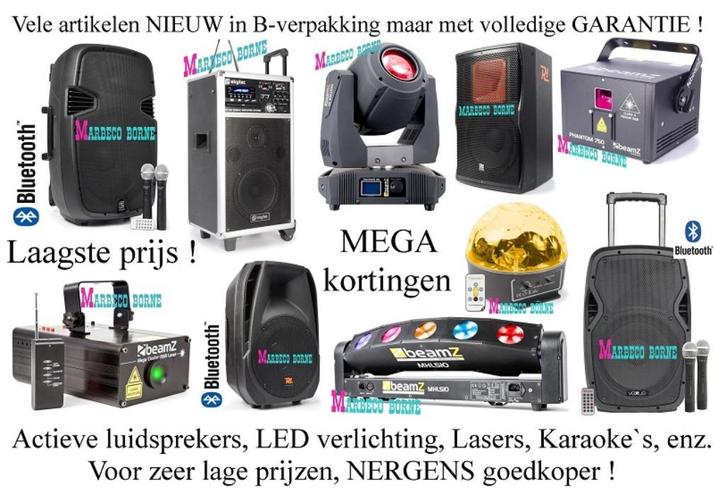 Laser en LED effect, diverse Pro licht effecten, Opruiming !, Muziek en Instrumenten, Licht en Laser, Nieuw, Overige typen, Geluidgestuurd