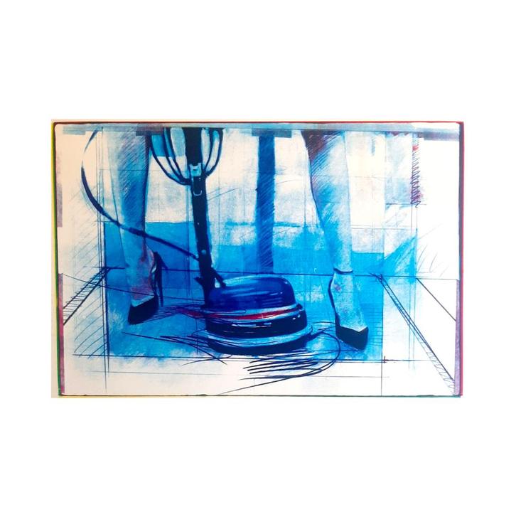 Zeefdruk Steven Scheffer | Proefdruk 1/1 | Doe de boen, Antiek en Kunst, Kunst | Litho's en Zeefdrukken, Ophalen of Verzenden