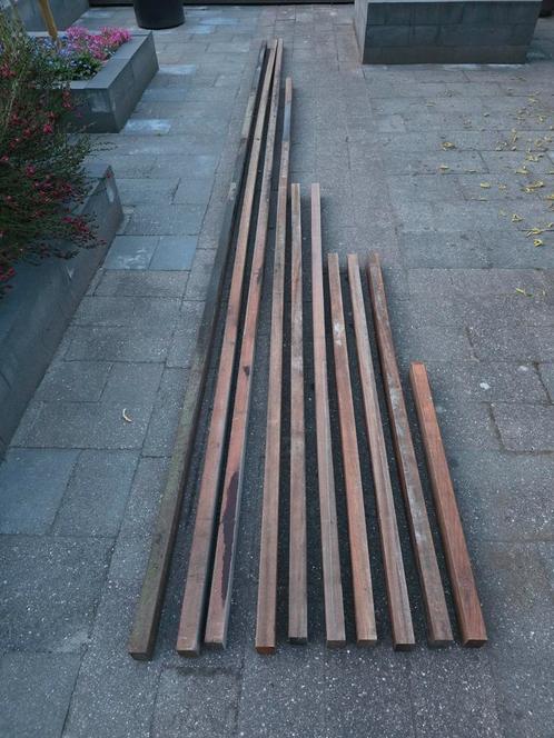 Bankirai balk 44x70mm, Tuin en Terras, Palen, Balken en Planken, Nieuw, Balken, 250 cm of meer, Ophalen
