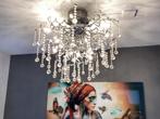 Dimbare kroonluchter kristallen lamp plafondlamp woonkamer, Ophalen of Verzenden, Zo goed als nieuw, Metaal