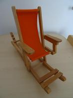 barbie originele houten tuinstoel schommelstoel  jaren 60, Ophalen of Verzenden, Zo goed als nieuw, Accessoires