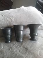 OUDE TINNEN VAZEN UIT GROOTMOEDERSTIJD, Antiek en Kunst, Ophalen of Verzenden