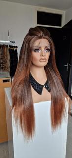 Basic Lace Pruik: Ombre bruin naar Lichter, 75cm, Vol, Ophalen of Verzenden, Nieuw, Pruik of Haarverlenging