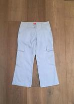 ZGAN Esprit blauwe enkelvrije broek wijde pijpen; mt 152, Broek, Meisje, Ophalen of Verzenden, Zo goed als nieuw