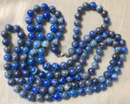 Ketting met kralen van lapis lazuli, Sieraden, Tassen en Uiterlijk, Kettingen, Ophalen of Verzenden, Blauw, Steen of Mineraal
