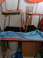 Formica Tafel met 3 Stoelen, Huis en Inrichting, Ophalen, Gebruikt, Rechthoekig, 50 tot 100 cm