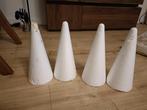 Styropor Piepschuim Kegels - Knutselmateriaal 28 cm, Hobby en Vrije tijd, Ophalen of Verzenden, Gebruikt, Materiaal
