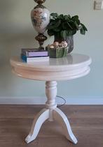 Prachtig massief houten Bijzettafel! Vintage, Ophalen, Gebruikt, Brocant Vintage Landelijk, Rond