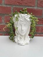 Bloempot Meisjesgezicht - Succulenten Vaas, Ophalen of Verzenden, Wit, Overige materialen