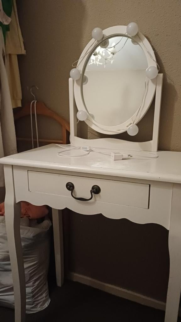 Kleine kaptafel met ledlampjes, Ophalen of Verzenden, Gebruikt, 50 tot 100 cm, Minder dan 100 cm