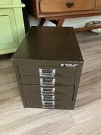 Metalen vintage bruin archiefkastje Bisley Gimborn, Huis en Inrichting, Kasten | Roldeurkasten en Archiefkasten, Ophalen, Minder dan 50 cm