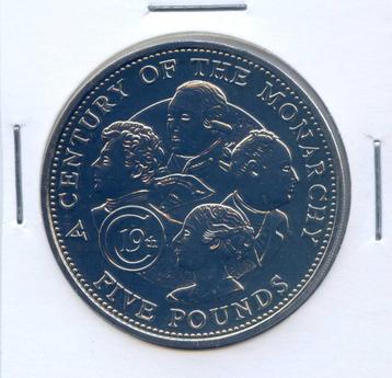 Guernsey 5 Pounds 2001 Oplage 5.700 In Cu-Ni FDC(-) beschikbaar voor biedingen