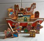 Houten stoomboot van Sinterklaas, met 11 figuren, Diversen, Ophalen of Verzenden, Gebruikt