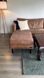 Suede Sissy Boy Hoekbank met Hocker, Huis en Inrichting, Banken | Bankstellen, Ophalen, 250 tot 300 cm, Gebruikt, 100 tot 125 cm