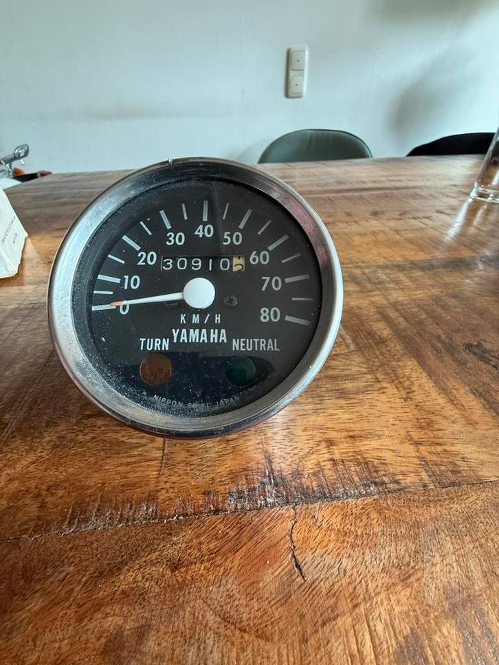 Yamaha TY50 Snelheidsmeter - Origineel, Fietsen en Brommers, Brommeronderdelen | Oldtimers, Gebruikt, Ophalen