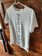 Philipp Plein wit T-shirt, zwarte tekst / doodskop embleem., Kleding | Heren, T-shirts, Philipp Plein, Maat 48/50 (M), Ophalen of Verzenden