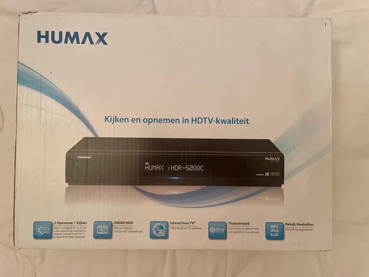 Humax iHDR-5200C Harddiskrecorder, Audio, Tv en Foto, Decoders en Harddiskrecorders, Zo goed als nieuw, Harddiskrecorder, Ophalen of Verzenden