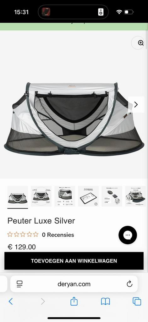 Deryan peuter luxe - nieuw in verpakking, Kinderen en Baby's, Babywiegjes en Ledikanten, Ophalen of Verzenden