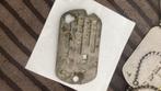 KIA Dog Tag - 5th I.D - Normandië, Verzamelen, Ophalen of Verzenden, Landmacht, Amerika, Embleem of Badge