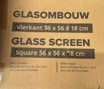 Glasombouw vierkant 56x56x18 voor vuurtafel happy cocooning, Ophalen of Verzenden, Nieuw