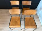 Retro eetkamerstoelen, Huis en Inrichting, Stoelen, Ophalen, Zo goed als nieuw, Vier