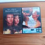 DVD, 2 stuks, Braveheart en Captain Corelli's Mandolin, Vanaf 12 jaar, Ophalen of Verzenden, Gebruikt, Overige genres