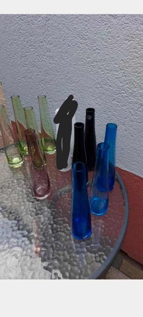 Leuke ikea vaasjes 10 stuks, lees de beschrijving, Huis en Inrichting, Woonaccessoires | Vazen, Zo goed als nieuw, Blauw, Minder dan 50 cm