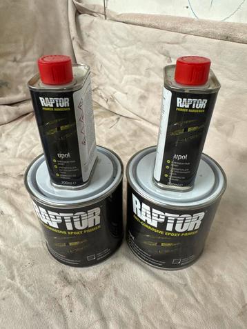 Raptor Liner Primer + Harder - Nieuw & Ongeopend beschikbaar voor biedingen