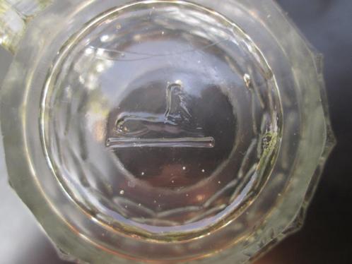 2 Zeer Zeldzame Antieke Glazen Bierpullen Gemerkt Sphinx, Antiek en Kunst, Antiek | Glas en Kristal, Ophalen of Verzenden