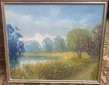 Prachtig schilderij natuurlandschap beschikbaar voor biedingen