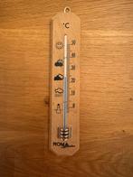 Thermometer hout - binnenthermometer, Ophalen of Verzenden, Gebruikt, Binnenthermometer