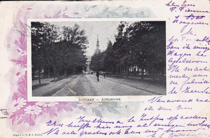 00085 Apeldoorn - Loolaan - gel. 1901, Verzamelen, Ansichtkaarten | Nederland, Gelopen, Gelderland, Voor 1920, Verzenden