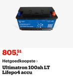 Ultimatron 100Ah LiFePO4 Accu, Ophalen, Nieuw, Universele onderdelen