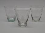 3 Verschillende Art Deco Waterglazen c1930, Ophalen of Verzenden, Zo goed als nieuw, Overige typen