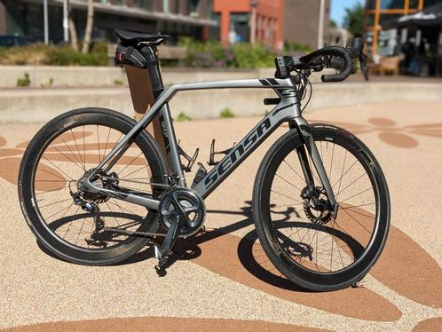 Sensa Giulia Evo Ultegra Disc Garmin Titan Grey Carbon 55, Fietsen en Brommers, Fietsen | Racefietsen, Zo goed als nieuw, Heren