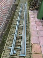 Dakgoot met uitloop en haken - Zink, Ophalen, Gebruikt, 2 tot 4 meter, Zink