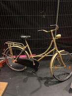 Gouden Damesfiets met werkende verlichting, Gebruikt, 47 tot 50 cm, Versnellingen, Ophalen