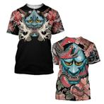 Japans t-shirt 7 (heren mannen shirt masker geest japan), Verzenden, Nieuw, Zwart