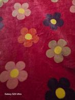 Cuddle fleece flowers fuchsia, 120 cm of meer, Ophalen of Verzenden, Polyester, Nieuw