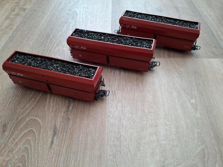 Marklïn HO 4725 NS zelflossers met kolen lading, Hobby en Vrije tijd, Modeltreinen | H0, Zo goed als nieuw, Wagon, Wisselstroom