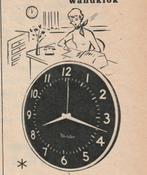 Retro reclame 1957 Westclox klokken en wekkers Big Ben, Verzenden, Overige typen