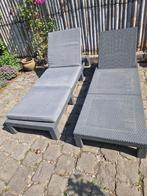 ligbed Allibert ligstoel Daytona kunsthars grijs 195x65x22cm, Tuin en Terras, Ligbedden, Ophalen, Aluminium