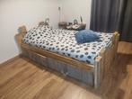 2x Eenpersoonsbed met opbergruimte, Ophalen, Gebruikt, 90 cm, Landelijk