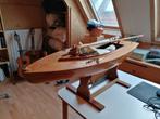Handgemaakte houten zeilboot, Hobby en Vrije tijd, Modelbouw | Boten en Schepen, Ophalen, Gebruikt