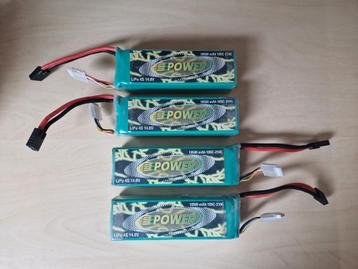 4x e-power 4s 10500mah 105-210c lipo's beschikbaar voor biedingen
