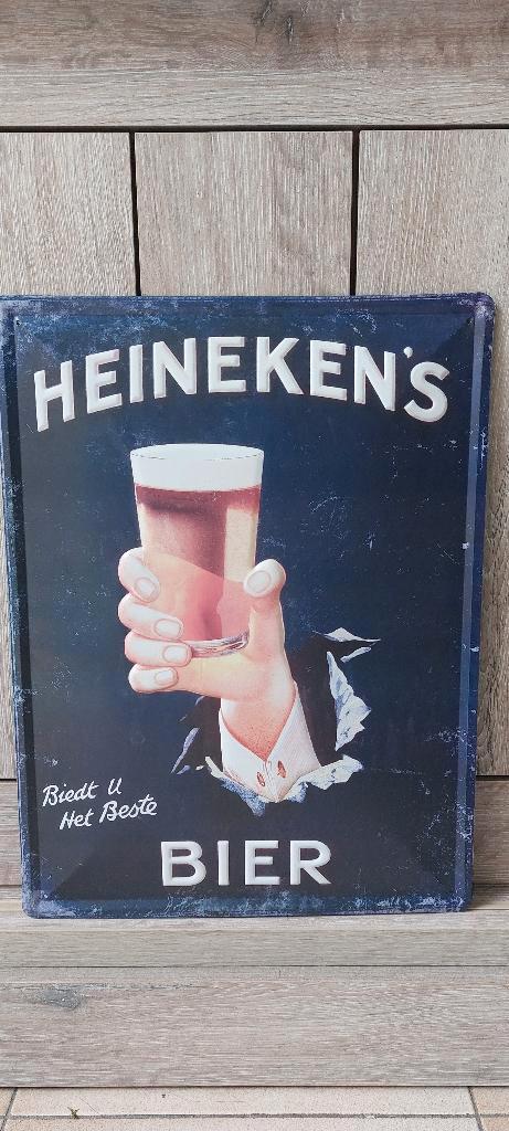 reclamebord Heineken, Verzamelen, Biermerken, Nieuw, Reclamebord, Plaat of Schild, Heineken, Ophalen of Verzenden