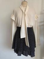 Pinko blouse lange mouw beige ecru M/38, Verzenden, Beige, Zo goed als nieuw, Maat 38/40 (M)