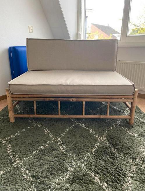 Bamboe Palletbank – 120x80x74 cm, Tuin en Terras, Tuinsets en Loungesets, Nieuw, Loungeset, Hout, 2 zitplaatsen, Bank, Ophalen