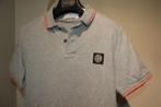 Stone Island grijze polo rood accent kraag en mouwen S, Kleding | Heren, Polo's, Verzenden, Grijs, Maat 46 (S) of kleiner, Stone Island