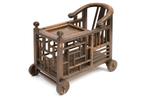 Antieke Chinese houten kinderwieg kinderwagen 1890 babykamer, Ophalen of Verzenden